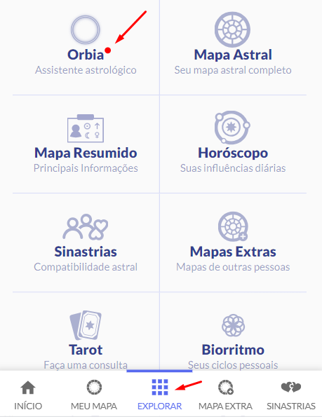 Localização do Orbia no App